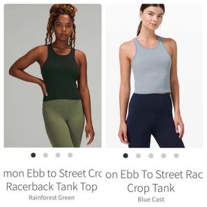 BUNDLE TWO Ebb To Street Crop Tanks Size 12